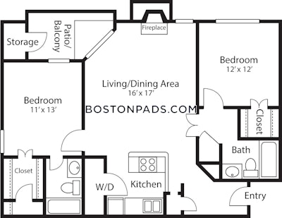 Quincy 2 Bed 2 Bath QUINCY  South Quincy - $2,585